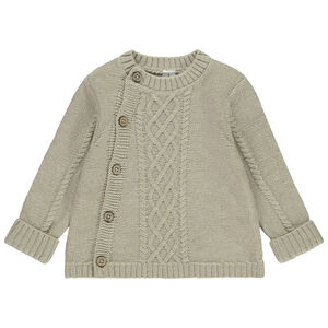 Chaleco de punto trenzado para bebé niño 