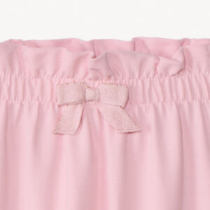 Pantalón jogging de felpa con cintura elástica y volante para bebé niña 