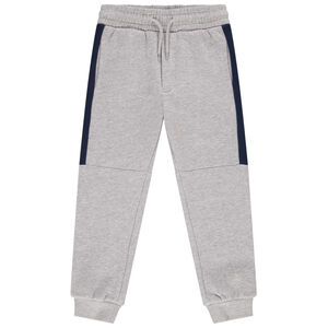 Pantalon de jogging en molleton avec print et bandes placées pour garçon Main Pantalon de jogging en molleton avec print et bandes placées pour garçon