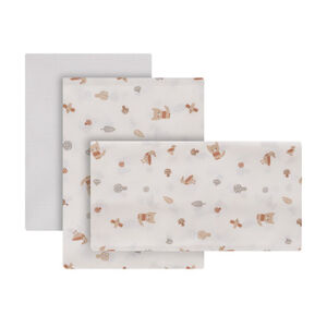 Juego de sábanas 3 piezas para cuna de 60 Senda Beige 