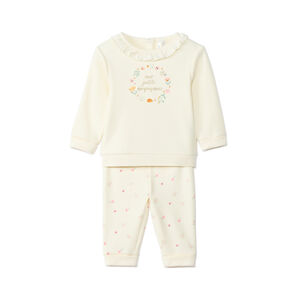 Ensemble jogging évolutif en contrecollé pour bébé fille  Main Ensemble jogging évolutif en contrecollé pour bébé fille