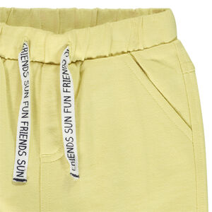 Bermudas de felpa lisa para bebé niño 