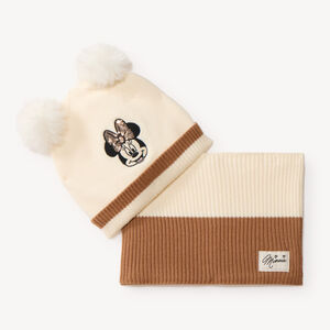 Conjunto de gorro + bufanda para niña Minnie 