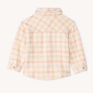 Camisa de franela a cuadros para bebé niña 