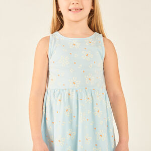 Vestido sin mangas con estampado fantástico para niña 