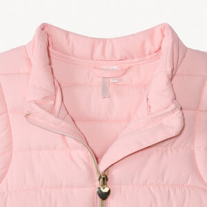 Doudoune sin mangas fina en tela para niña 