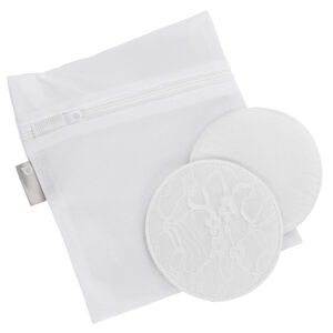 Lote de 6 discos de lactancia lavables en encaje + bolsa 