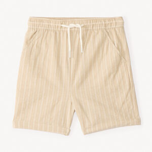 Bermudas de tela a rayas para niño. 