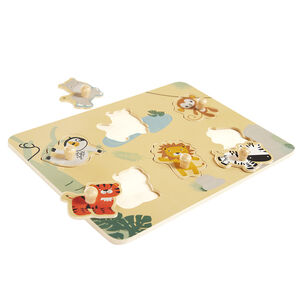 Puzzle de madera Happy Wild 6 piezas 