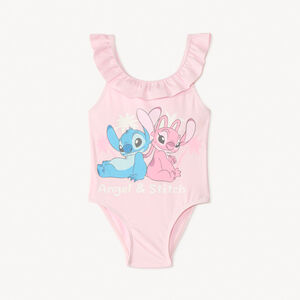 Bañador de una pieza con volantes Stitch & Angel de Disney para niña bebé 