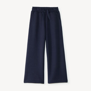 Pantalón de chándal para niña de corte ancho y liso 
