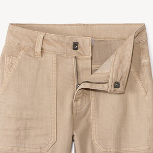 Pantalón recto en denim sobreteñido liso para niño 