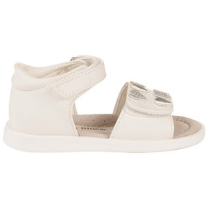 Sandalias abiertas y con velcro de corazones para niña 