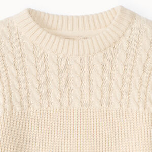 Pull en tricot fantaisie uni pour garçon  Main Pull en tricot fantaisie uni pour garçon