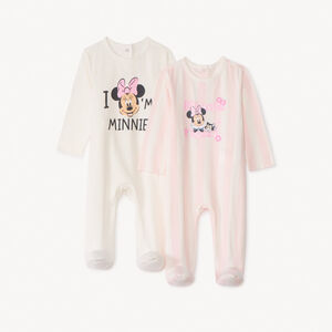 Conjunto de 2 pijamas de jersey de Minnie Disney para niña bebé 