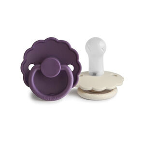 Pack de 2 chupetes de silicona 6-18M Daisy Violet Dream/ Cream 