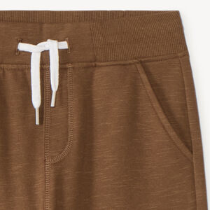 Pantalón de chándal liso de felpa para niño 