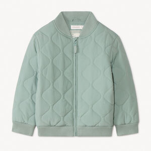 Cazadora acolchada con parches bordados para niño 