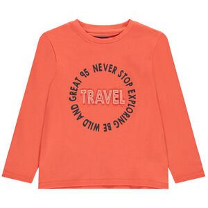 Camiseta de manga larga con diseño divertido para niño 