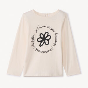 Camiseta de manga larga estampada para bebé niña 