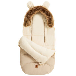 Saco universal cálido con forro de sherpa Nours beige 