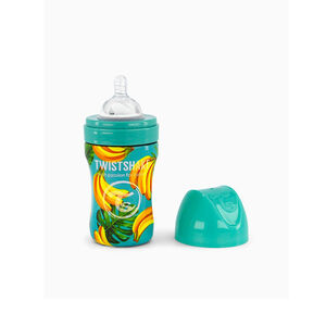 Biberón anticólicos de acero 260 ml motivo banana  