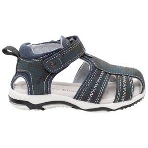 Sandalias microperforadas con detalles de denim para niño 