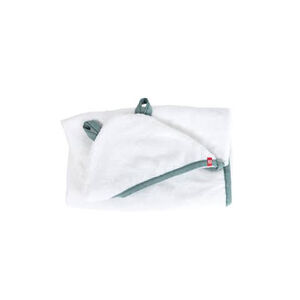 Capa de baño Pure blanco/azul petróleo 