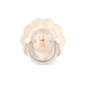 Chupete tetina fisiológica silicona SX PRO Wonder 0-6M decorado beige 