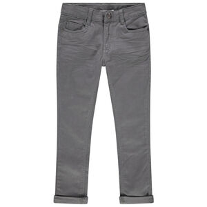 Pantalón con bolsillos liso con efecto desgastado y arrugado Main Pantalón con bolsillos liso con efecto desgastado y arrugado