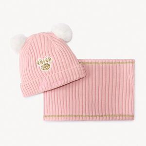 Conjunto gorro con pompón y snood de punto Minnie Disney para niña  Main Conjunto gorro con pompón y snood de punto Minnie Disney para niña