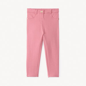 Jeggings de felpa lisa para bebé niña  Main Jeggings de felpa lisa para bebé niña