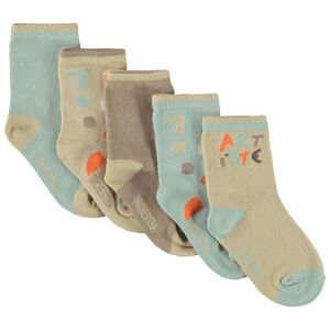 Pack de 5 pares de calcetines con estampados artísticos para bebé niño 