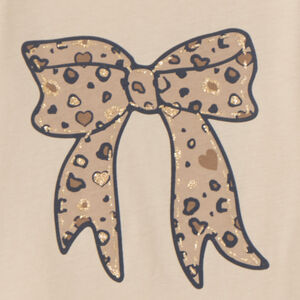 Camiseta de manga larga fantasía con purpurina para niña 