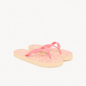 Tongs impresas de pétalos para niña con tira según la talla 