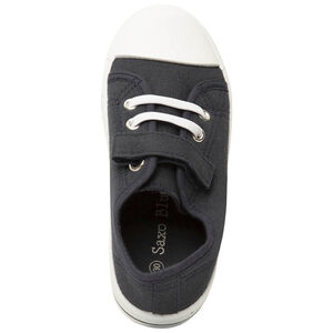 Zapatillas bajas de tela con velcro y cordones elásticos para niño 