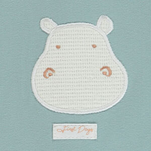 Conjunto 2 piezas con motivo de hipopótamo para bebé niño 