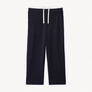 Pantalon uni effet 2 en 1 en flanelle pour fille   Main Pantalon uni effet 2 en 1 en flanelle pour fille