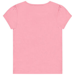 Camiseta de manga corta con estampado fantasía niña 