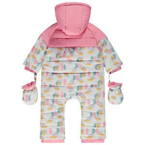 Buzo de esquí estampado arty y forrado para niña bebé  Main Buzo de esquí estampado arty y forrado para niña bebé