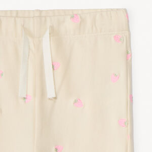Pantalón de chándal de felpa con bordado fantasía niña bebé 