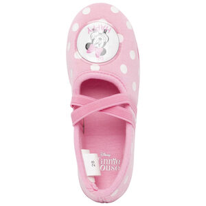 Pantuflas rosas con lunares de Minnie Disney 