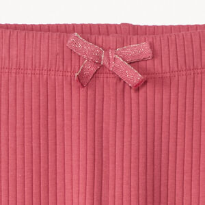 Leggings de punto acanalado con lazo para niña  Main Leggings de punto acanalado con lazo para niña