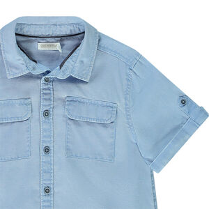 Chemise manches courtes double poches pour garçon 