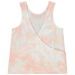 Camiseta sin mangas efecto tie & dye con espalda cruzada niña 