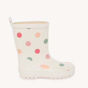 Botas de lluvia con estampado de lunares niña 