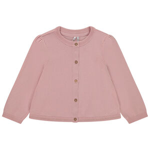 Chaqueta de punto liso para bebé niña 