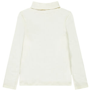 Pelele de niña con cuello alto y estampado brillante 