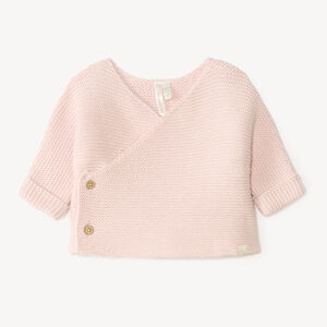Chaleco de punto liso para bebé niña 