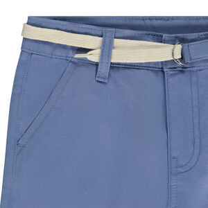 Bermuda ceñida de twill niño 